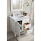 James Martin Vanities Palisades 36in Single Vanity, Bright White w/ 3 CM Carrara Marble Top 527-V36-BW-3CAR - alternate 3